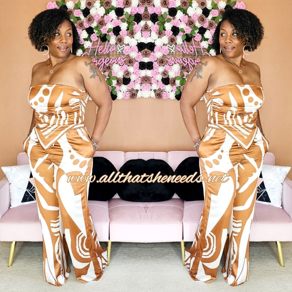 All That She Needs Pants - 🤎🤎Iced Coffee 2 Piece Set